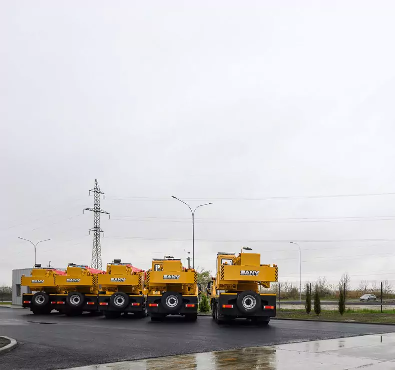 Автокраны SANY отгружены крупному застройщику в Краснодар